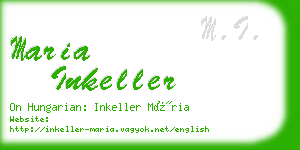 maria inkeller business card